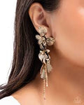 Classical Cadenza Gold Flower Earrings