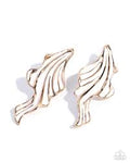 Fluid Fashion White Earrings