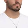 Stare Down White Necklace Men