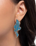 Fluid Fashion Blue Earrings